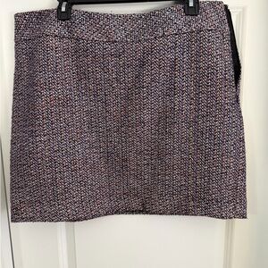 LOFT Multicolor Tweed Pencil Skirt